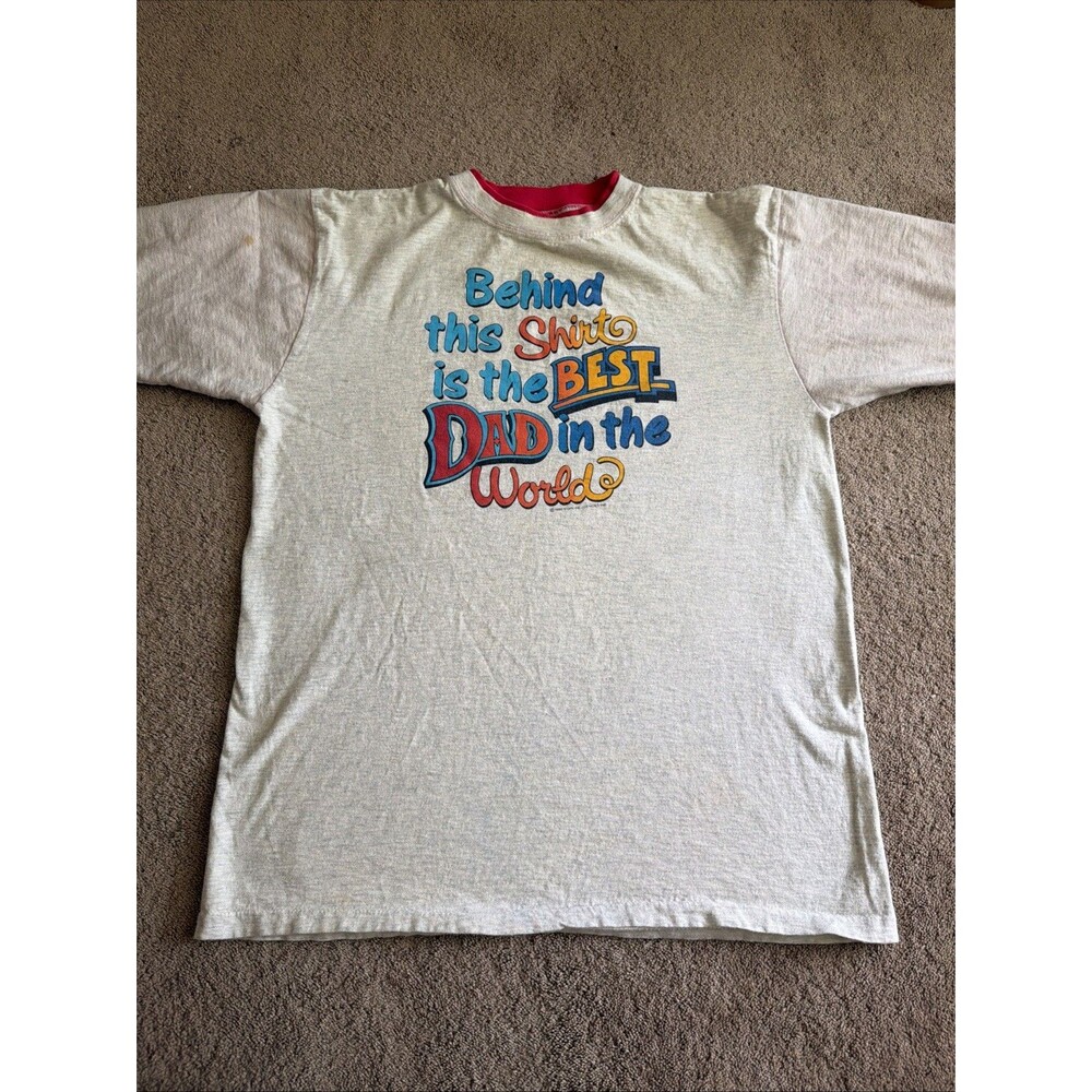 Vintage Alore 1989 Best Dad In The World Single Stitch Men’s XL